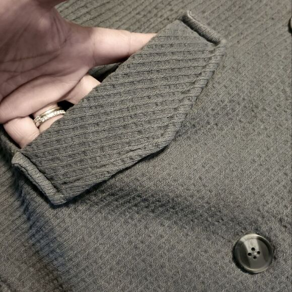 Free People Remi Cord Shirt Jacket Dolman Sleeve Gray Size M - Picture 7 of 10